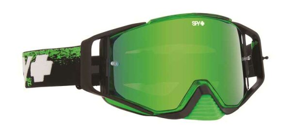 ACE MX Goggle MASKED GREEN - SMOKE w/ GREEN SPECTRA + CLEAR AFP