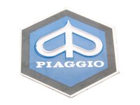 Emblem Piaggio 6-eckig 31x36mm Aluminium selbstkleb....