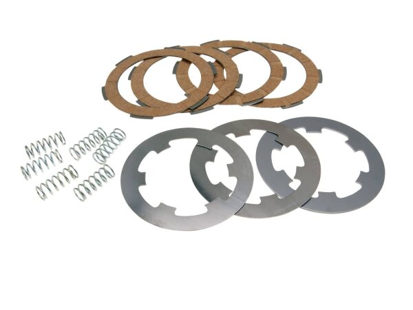 Kupplungsscheiben Set FERODO 4-Scheiben mit Zwischenscheiben und 6 Federn Vespa PK XL2 50-125