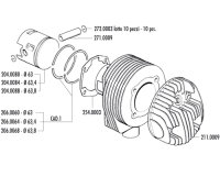 Zylinderkit POLINI 177ccm Grauguss PX/Sprint