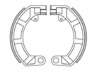 Bremsbackensatz FERODO 150x24mm hinten für Trommelbremse Vespa PV/ET3/50Special