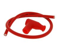 CDI Zündbox mit rotem Zündkabel und Zündkerzenstecker Vespa PK/PX 125-150-200
