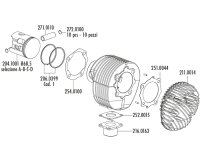 Zylinderkit POLINI 221ccm Aluminium PX/Rally 200