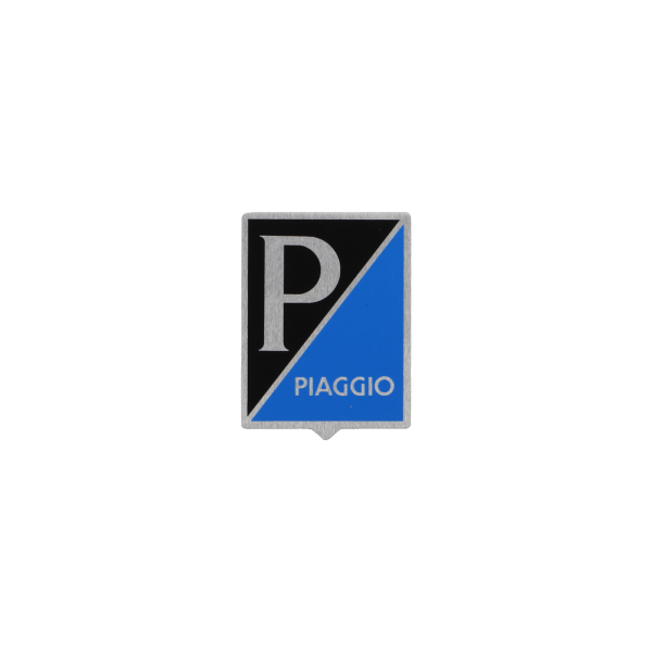 Emblem Piaggio 4 eckig 36 x 47mm Aluminium selbstkleb. Kaskade Vespa VNA/VNB