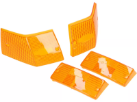 Blinkerglas Set orange vorne + hinten für Vespa PX/T5