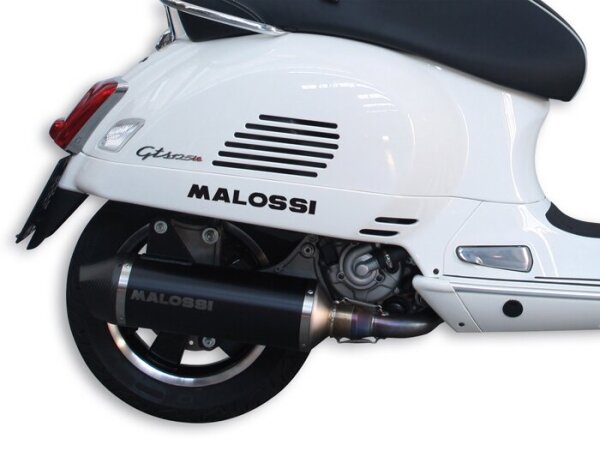 Auspuff MALOSSI Black Edition Vespa GTS bis BJ. 2016